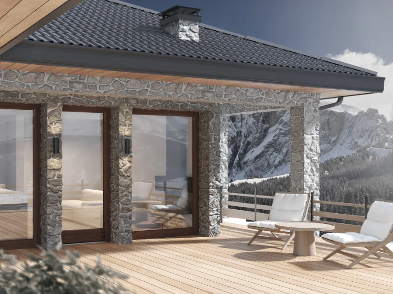 casa-montagna-con-colonne-in-pietra